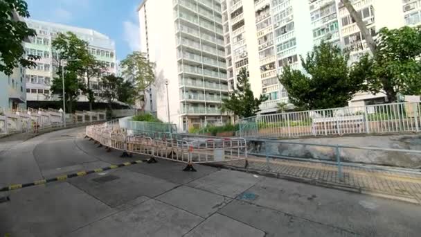 Hong Kong Października 2023 Oaza Społeczności Środku Posiadłości Wah Hong — Wideo stockowe