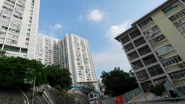 Hongkong Oktober 2023 Oasis Mitten Wah Estate Hongkong — Stockvideo