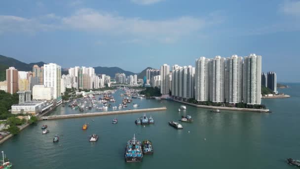 องกง ลาคม 2023 Lei Chau นพบช ตเกาะในอเบอร องกง — วีดีโอสต็อก