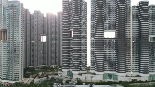Hong Kong Října 2023 Rezidence Cyberportu Moderní Bydlení Hongkongu — Stock video