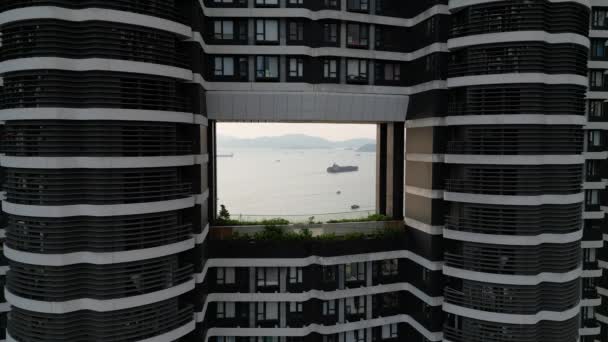 Hong Kong Outubro 2023 Residência Cyberport Vida Moderna Hong Kong — Vídeo de Stock