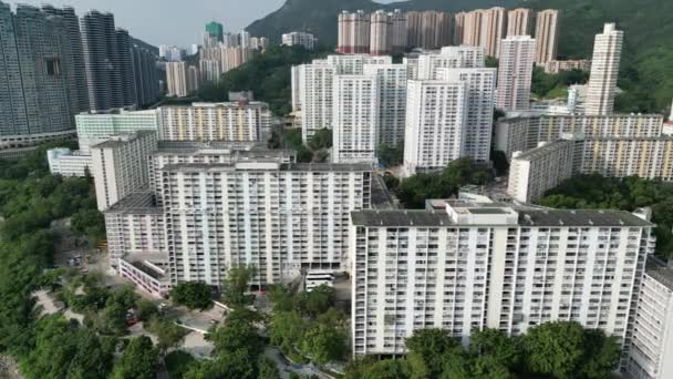 Hong Kong Října 2023 Oáza Komunity Uprostřed Wah Estate Hongkong — Stock video