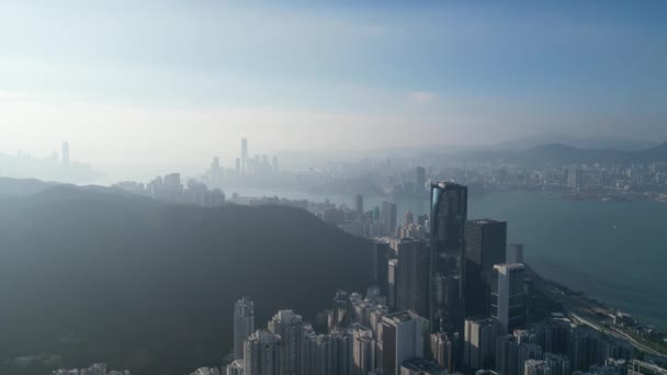 Hong Kong Tradition Rencontre Modernité Dans Paysage Urbain Dynamique Oct — Video