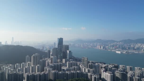 Sai Wan Beauté Côtière Tranquillité Urbaine Hong Kong Octobre 2023 — Video