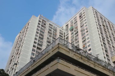 14 Ekim 2023 'te Wah Fu Estate Hong Kong' un ortasındaki halk vahası.