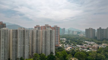 Ekim 22 2023 Fanling, Hong Kong 'daki iskan binası.