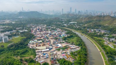 Sheung Shui 'nin sakin köyleri, hk 22 Ekim 2023