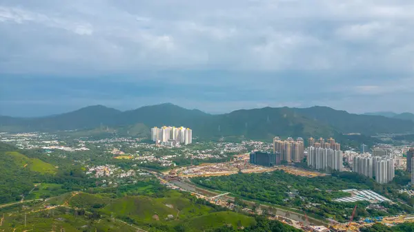 Fanling 'deki iskan binası, Hong Kong 22 Ekim 2023