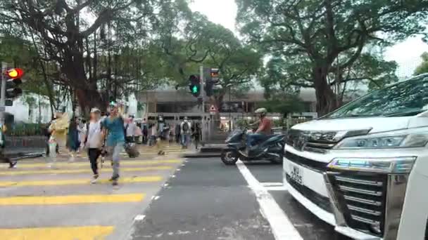 Nathan Road Nel Distretto Yau Tei Kowloon Hong Kong Ottobre — Video Stock