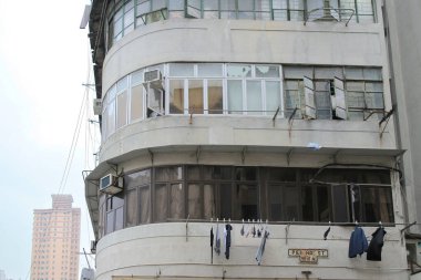 Sham Shui Po 'daki eski daire, hk 19 Şubat 2015
