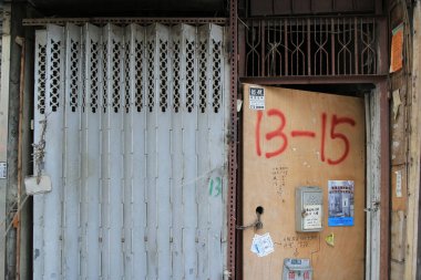 Sham Shui Po 'daki eski daire, hk 19 Şubat 2015