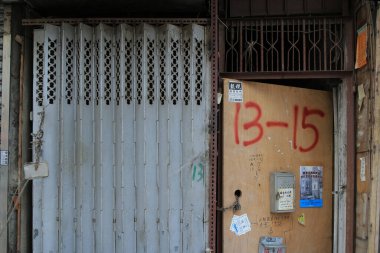 Sham Shui Po 'daki eski daire, hk 19 Şubat 2015