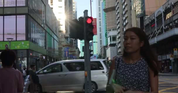 香港のジャワ ロード ノースポイント — ストック動画