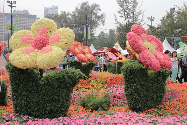 Çiçek göster hong kong Victoria Parkı'nda