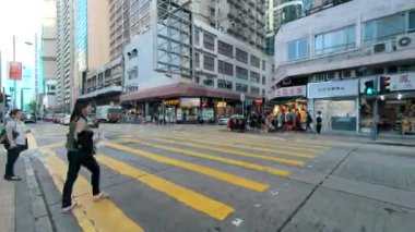 Nathan Yolu, Yau Ma Tei Bölgesi Kowloon, Hong Kong, 28 Ekim 2023