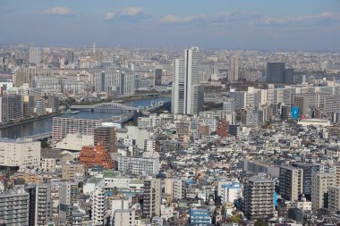 Tokyo Gökyüzü Ağacı ile Tokyo Skyline, Oshiage Bölgesi, 30 Kasım 2023