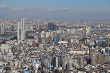 Tokyo Gökyüzü Ağacı ile Tokyo Skyline, Oshiage Bölgesi, 30 Kasım 2023