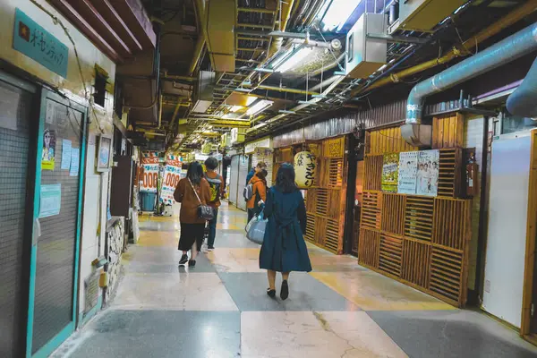Tokyo Jepang Asakusa Underground Shopping Center Nov 2023 Stok Gambar Bebas Royalti