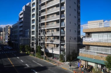 Nippori 'nin manzarası, Tokyo Japonya 30 Kasım 2023