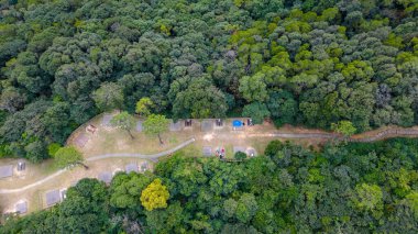 22 Aralık 2023 Tai Mo Shan Şehir Parkı 'ndaki bir dağ..