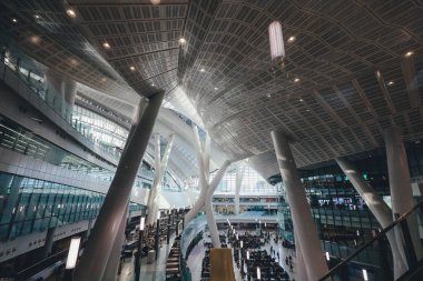 29 Aralık 2023 Hong Kong Batı Kowloon tren istasyonu.