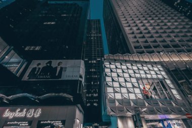 27 Aralık 2023 Modern şehir manzaralı gökdelenler ve iş bölgesi.