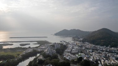 30 Aralık 2023 Lantau Adası, Hong Kong 'da Tai O.