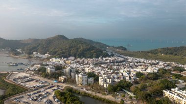 30 Aralık 2023 Lantau Adası, Hong Kong 'da Tai O.