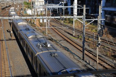 Nov 29 2023 a pedestrian bridge near Nippori station, japan