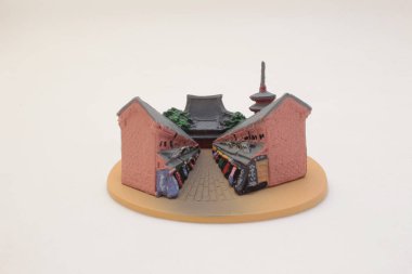 scale of Asakusa Denpoin dori at Twilight in Tokyo