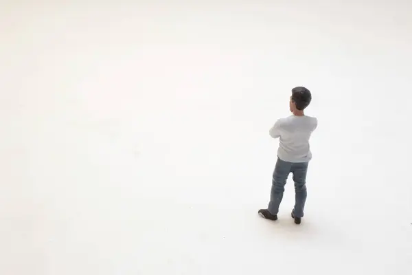 stock image A standing kids person on a white background