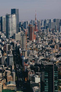 Tokyo şehir manzaralı Tokyo kulesi, 29 Kasım 2023