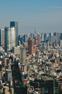 Tokyo şehir manzaralı Tokyo kulesi, 29 Kasım 2023