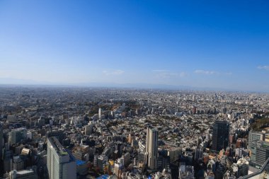 29 Kasım 2023 Shibuya, Tokyo, Japonya 'nın kuş bakışı görüntüsü.