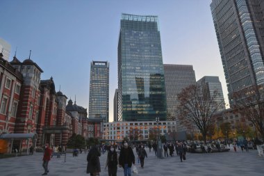 29 No.2023 Marunouchi, Tokyo, Japonya 'daki ofis binası.