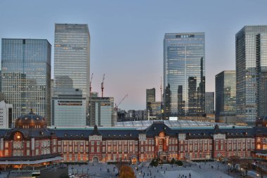 29 Kasım 2023 Ulaşım ve şehir konsepti, Tokyo İstasyonu