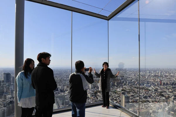 2023年11月29日 渋谷スカイへの訪問者 ロイヤリティフリーのストック写真