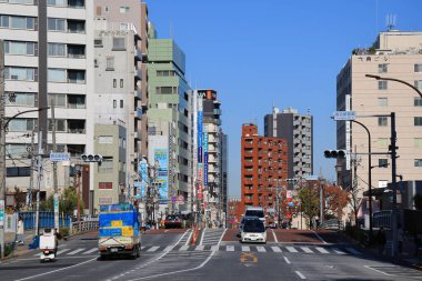 29 Kasım 2023 Komagome, Tokyo, Japonya şehir manzarası.