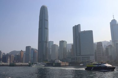 6 Ocak 2024, Hong Kong Viktorya Limanı üzerinden Skyline