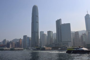 6 Ocak 2024, Hong Kong Viktorya Limanı üzerinden Skyline