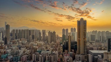 Jan 7 2024 Panoramik Şehir Şafağı Boş Skyline ile