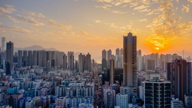 Jan 7 2024 Sham Shui Po, Hong Kong 'un Kowloon bölgesinin bir bölgesidir.
