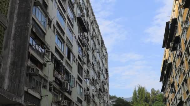 Hongkong Januar 2024 Tai Hang Sai Estate Wird Abgerissen — Stockvideo