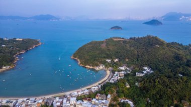 6 Ocak 2024 Peng Chau Parmak Tepesi manzarası, hk