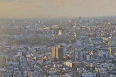 28 Kasım 2023 Kentsel Sangenjaya üzerinde Güzel Gün Doğumu Skyline