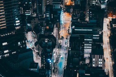 Gece Tokyo, İkebukuro gökdelenlerinin şehri 28 Kasım 2023