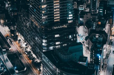 Gece Tokyo, İkebukuro gökdelenlerinin şehri 28 Kasım 2023