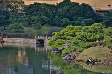 Kyu Shibarikyu Japon Bahçesi, Tokyo Japonya 27 Kasım 2023