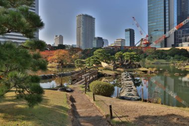 Hamamatsucho Tokyo 'daki Kyushibarikyu. 27 Kasım 2023.