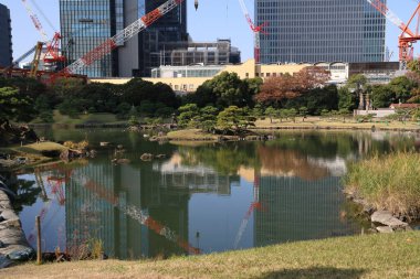 Hamamatsucho Tokyo 'daki Kyushibarikyu. 27 Kasım 2023.